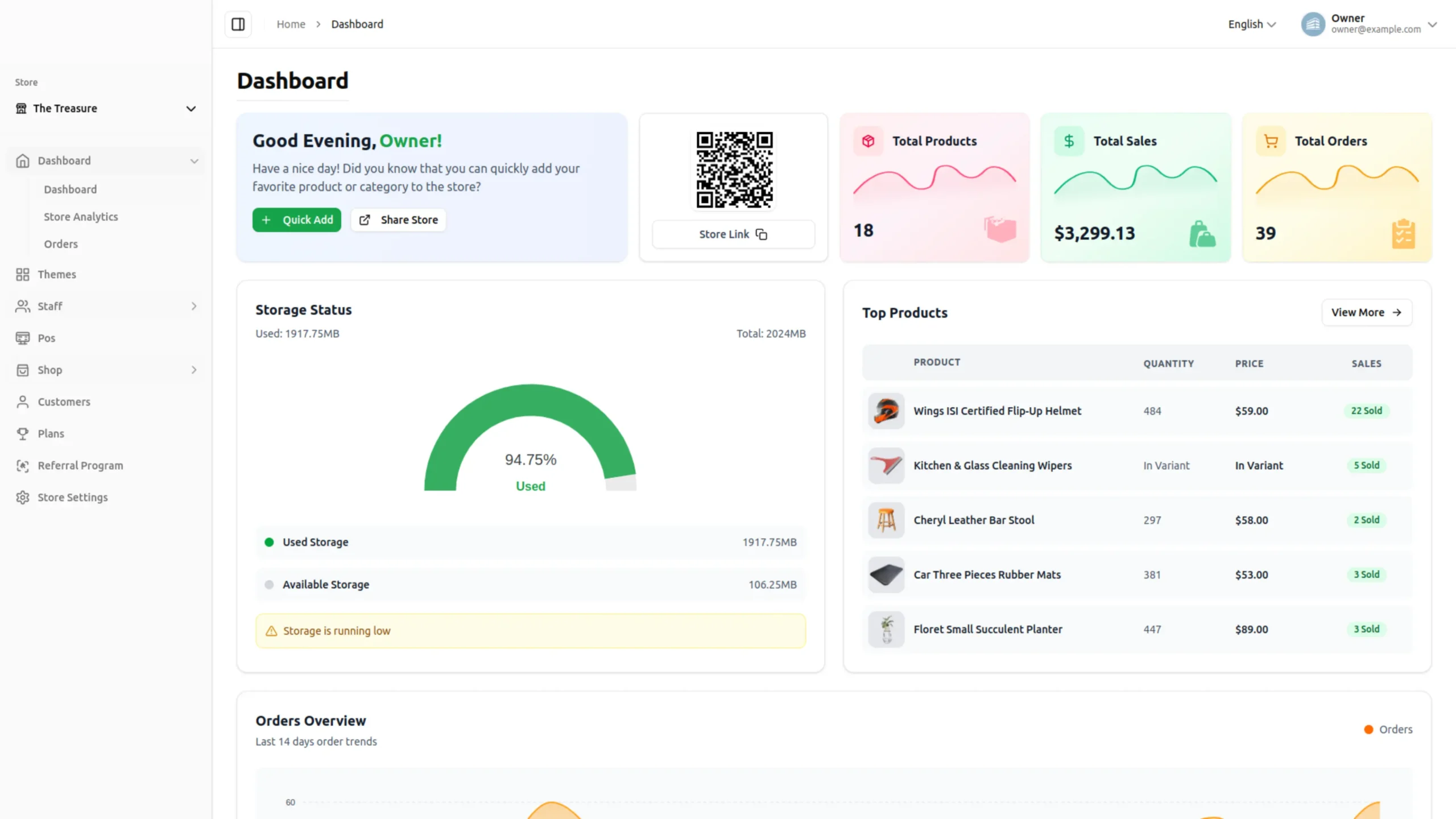 QuickComerce - AI powered Ecommerce store Builder